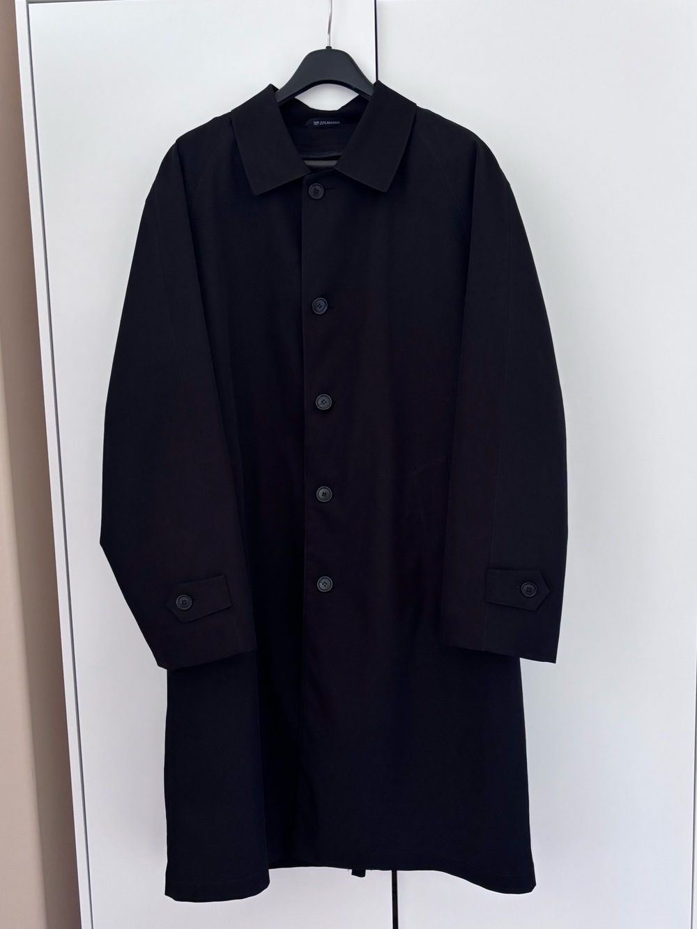 Alfred Sung Black Rain Jacket Size 40